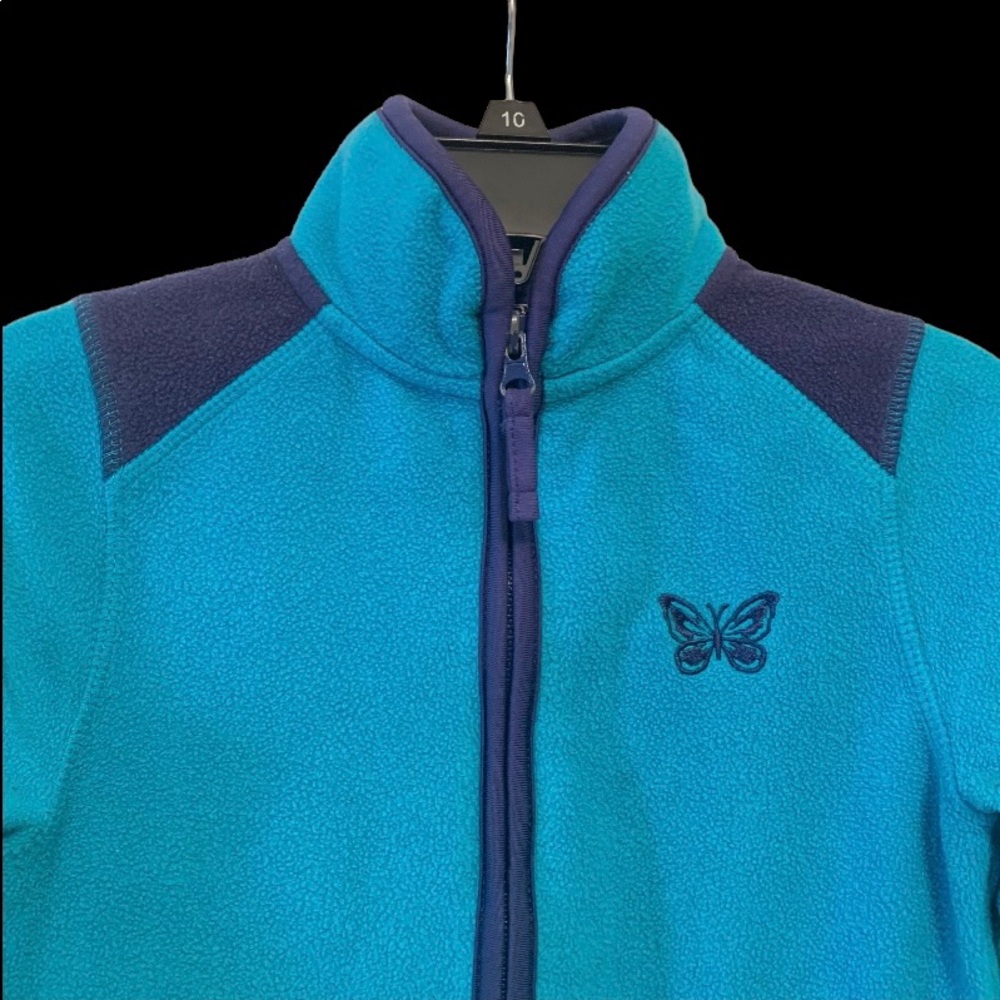 New Basic Blue Fuzzy Jacket - Picture 2 of 4